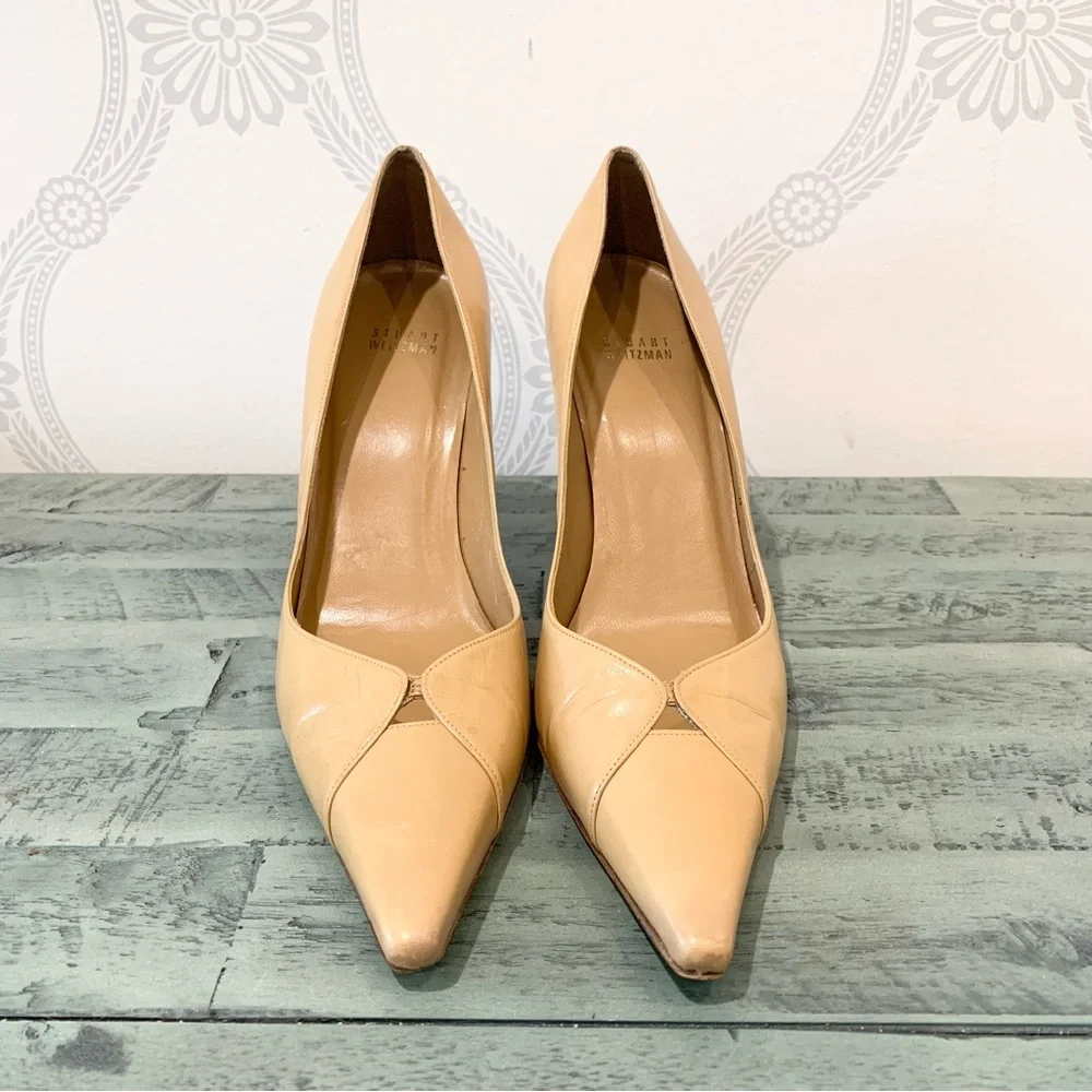 Stuart Weitzman Shoes Tan Pumps 10 - Picture 3 of 16